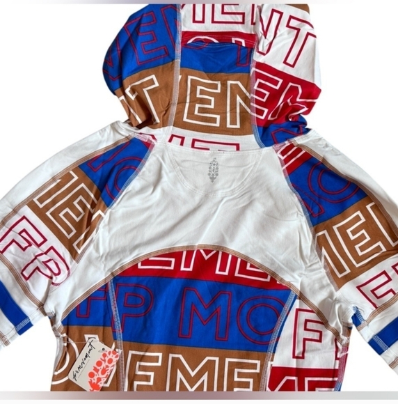 Free People Movement Dawn To Dusk Printed Hoodie NWT Sz XS - Picture 8 of 11